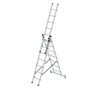 Munk Günzburger multifunctionele ladder, 3-delig, met nivello®-traverse