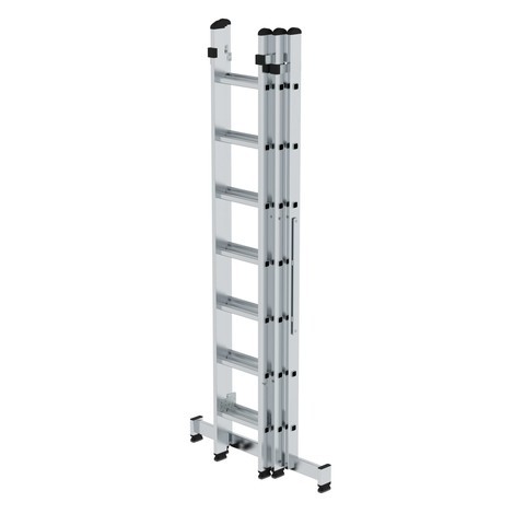 Munk Günzburger multifunctionele ladder, 3-delig, met nivello®-traverse