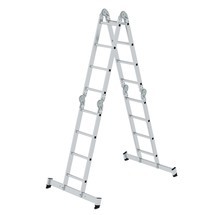 Munk Günzburger multifunctionele ladder, 4-delig, met nivello®-traverse