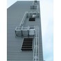 Munk Mehrzügige Steigleiter mit Rückenschutz (Bau) Aluminium blank