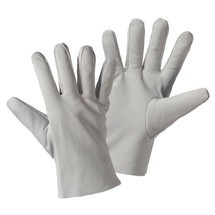 Nappaleder-Handschuh grau
