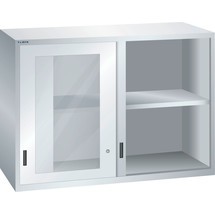 Nástavná skříňka LISTA s posuvnými dveřmi 78x36E, (ŠxHxV) 1431x725x1000 mm, průzor