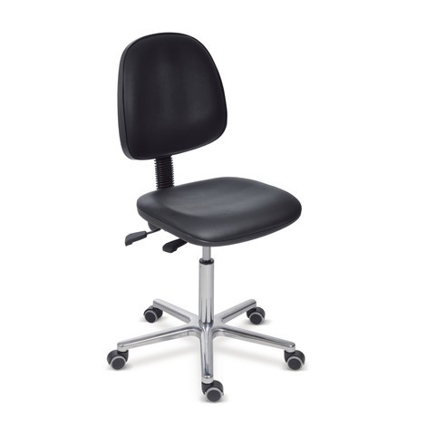 Obrotowe krzesło robocze Komfort, obicie z materiału