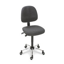 Obrotowe krzesło robocze Komfort, obicie z materiału