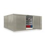 Opslagcontainer combinatie, 2 modules, hxbxd 2.150 x 5.080 x 4.340 mm, voorgemonteerd, houten bodem, gelakt
