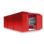 Opslagcontainer combinatie, 3 modules, hxbxd 2.150 x 3.050 x 6.520 mm, voorgemonteerd, houten bodem, gelakt