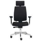 Otočná kancelářská židle Hammerbacher Premium 1, čalouněné opěradlo, opěrka hlavy