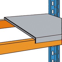 Panel de acero para estantería para palets SCHULTE tipo S