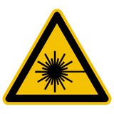 Panneau d’avertissement - Attention au faisceau laser