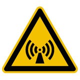 Panneau d'avertissement : Avertissement de champ électromagnétique