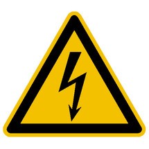 Panneau d'avertissement : Avertissement de tension électrique