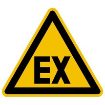 Panneau d'avertissement : « EX »