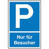 Panneau de parking « Réservé aux visiteurs »