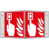 Panneau de protection incendie - Détecteur d’incendie (manuel), angle