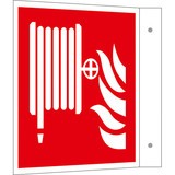 Panneau de protection incendie – Lance incendie, drapeau
