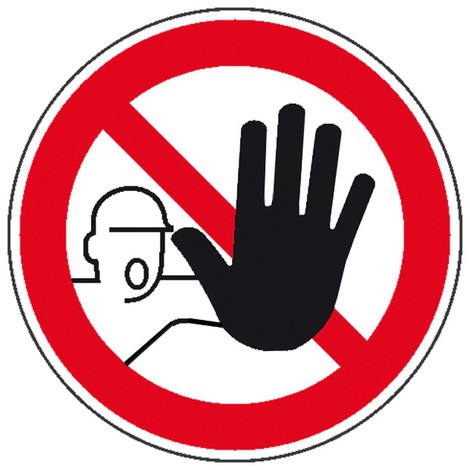 Panneau d’interdiction - Accès interdit aux personnes non autorisées