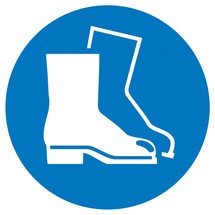 Panneau d’obligation - « Port obligatoire de chaussures de sécurité »