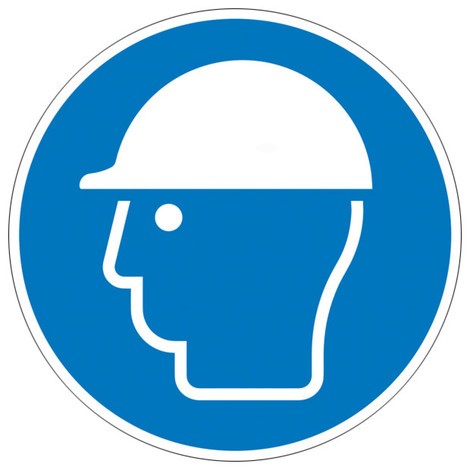 Panneau d’obligation - Port obligatoire du casque de protection