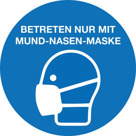 Panneau d’obligation « Veuillez porter un masque », lot de 4