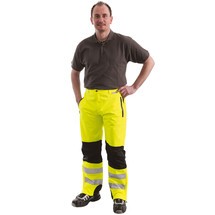 Pantalon haute visibilité BREMEN, avertissement jaune/noir