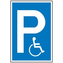 Parkplatzschild Behindertenplarkplatz