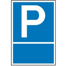 Parkplatzschild mit Text nach Wunsch
