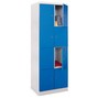 PAVOY Schließfachschrank mit aufschlagenden Türen, Wahlweise 2 x 2 bis 2 x 5 Fächer, HxBxT 1.800 x 600 x 500 mm