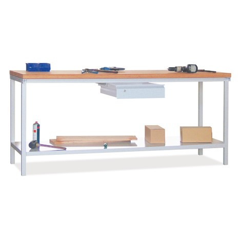 PAVOY Werktisch mit 2 Schubladen + Ablageboden, HxBxT 900 x 1.500 x 700 mm