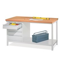 PAVOY Werktisch mit Schubladenblock, HxBxT 900 x 1.500 x 700 mm