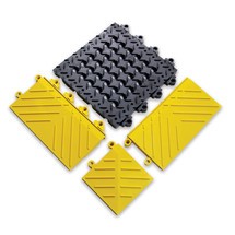 Peça de borda/canto para sistema de encaixe de placas de piso
