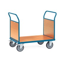 Plattformwagen fetra®, 2-seitig mit Holzwänden