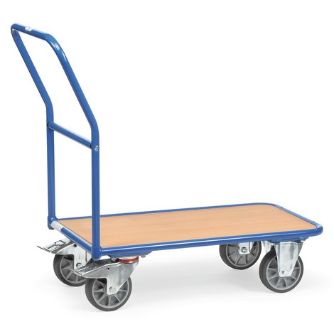 Plošinový vozík fetra® s dřevěnou ložnou plochou