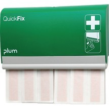 plum Pflasterspender QuickFix, inkl. 2 Nachfüllpacks mit 30 Stück elastischen, atmungsaktiven Fingerverbänden
