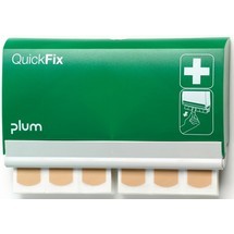 plum Pflasterspender QuickFix, inkl. je 1 Nachfüllpack mit 45 Stück Pflasterstrips elastisch und wasserfest
