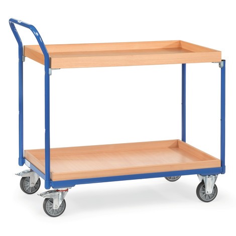 Pojízdný stolek fetra® se 2 dřevěnými boxy
