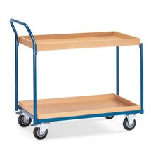 Pojízdný stolek fetra® se 2 dřevěnými boxy