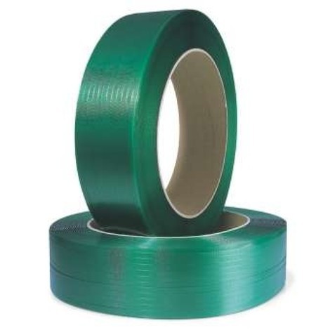 Polyesterband, extrastark, 12 mm breit x 2500 lfm, grün, 0,70 mm Stärke