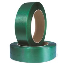 Polyesterband, extrastark, 12 mm breit x 3000 lfm, grün, 0,50 mm Stärke