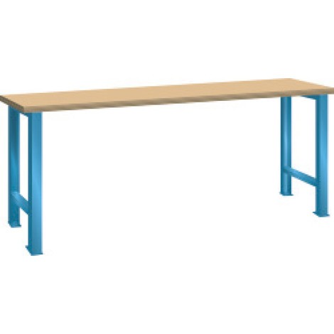 Pracovní dílenský stůl LISTA, VxŠxH 840 x 1500 x 750 mm, nosnost 600 kg