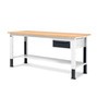 Pracovní stůl Fami, konstrukční výška kově nastavitelný a se zásuvkou