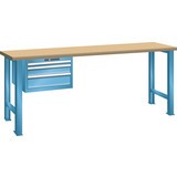 Pracovní stůl LISTA 27x27E, (ŠxHxV) 1500x700x890 mm, Multiplex, 3 zásuvky