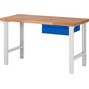 Pracovní stůl RAU řada 7000, 1x zásuvka, výška 790-1140 mm