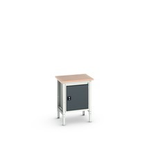 Pracovný stôl bott verso (doska Multiplex), s podstavnou skriňou a 1 dverami