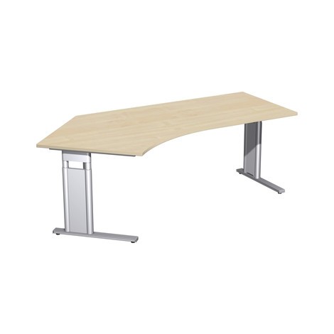 Pracovný stôl profesionálny, výškovo nastaviteľný, voľný tvar 135°