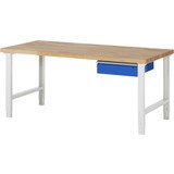 Pracovný stôl RAU série 7000, 1 zásuv., výška 790 – 1 140 mm