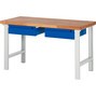 Pracovný stôl RAU série 7000, 2 zásuv., výška 840 mm