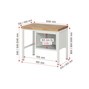 Pracovný stôl RAU série 8000, počet podstavných kontajnerov: 1, 2 zásuv., v × d 840 × 700 mm