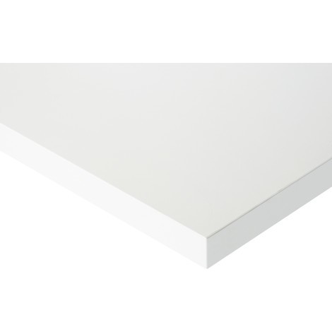 Pracovný stôl RAU série E, s etážovou policou, výška 650 – 1 000 mm