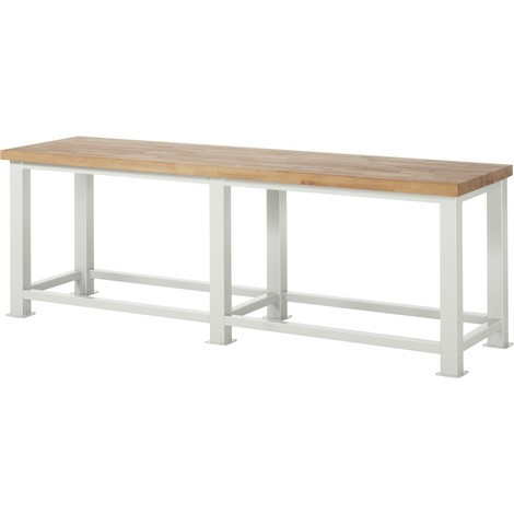 Pracovný stôl s vysokou nosnosťou RAU, pracovná výška 850 mm, nosnosť max. 2 500 kg