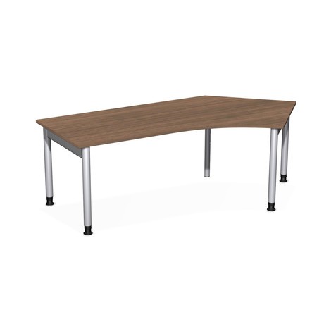 Profesionálny stôl s nastaviteľnou výškou 4 stôp, voľný tvar 135°